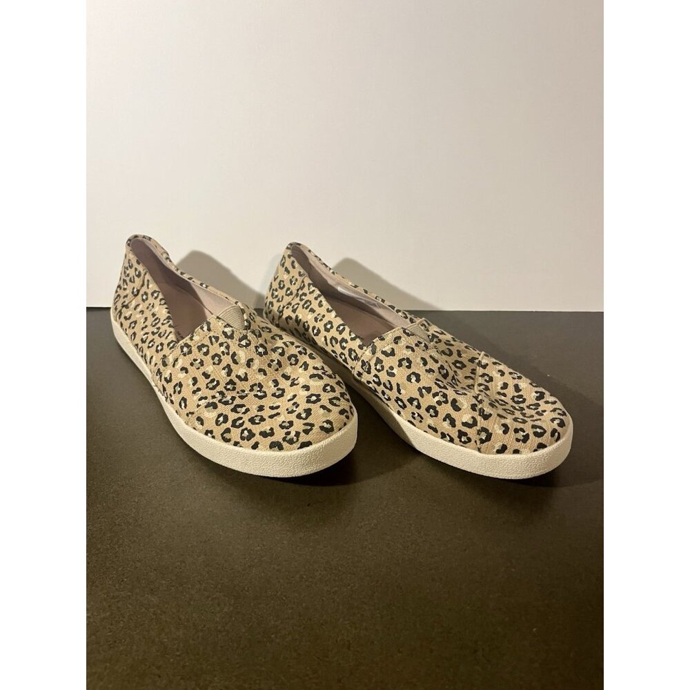 Toms Avalon Leopard Print Slip-On Flats Women’s 8.5